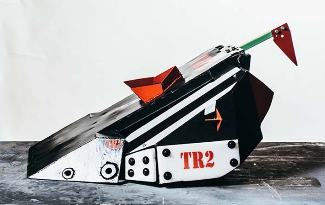 TR2 - winner of the third heat of Robot Wars 2016.